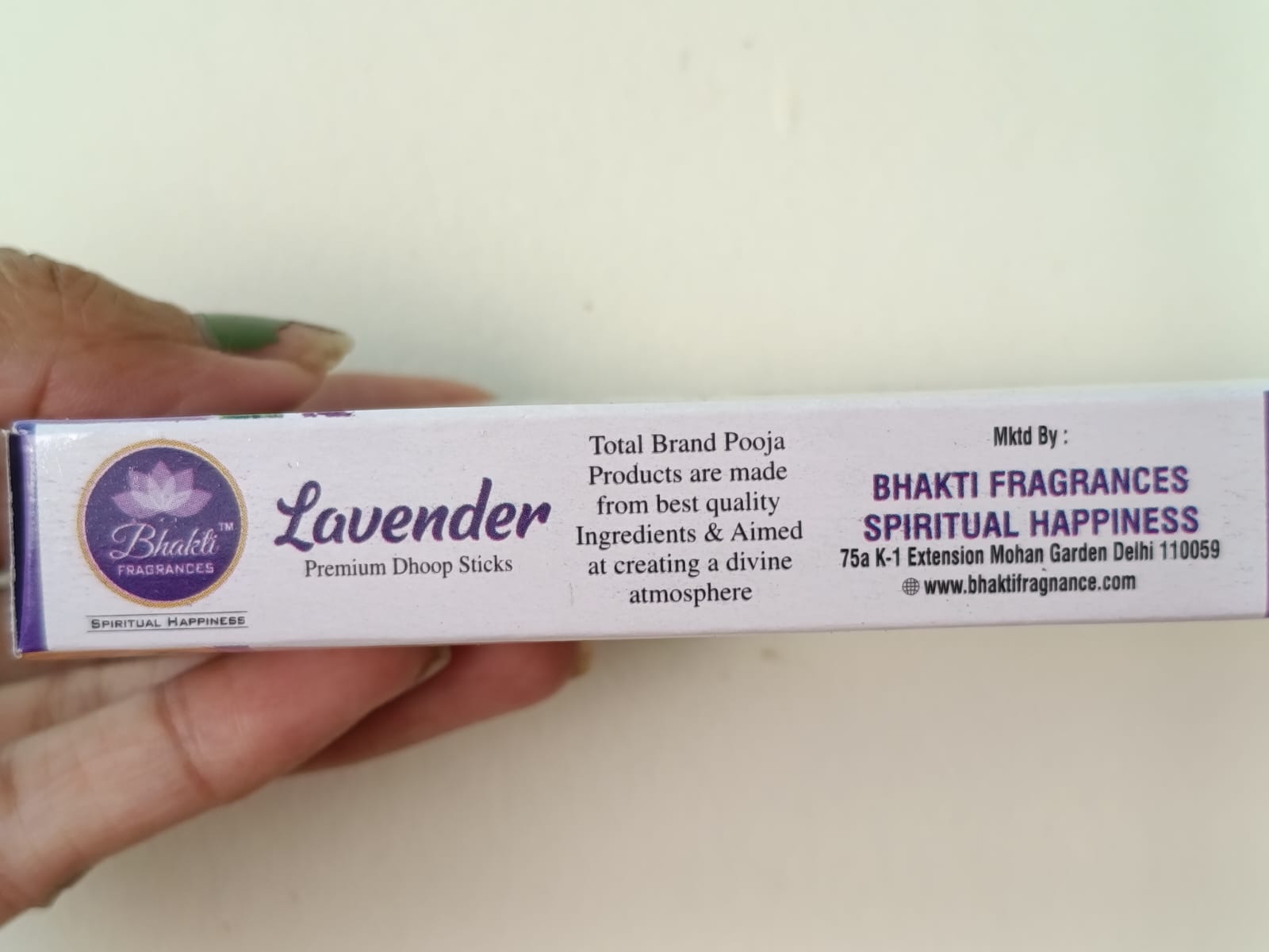 Bhakti Fragrances Lavender Premium Dhoop Sticks, Pack of 12 view 3